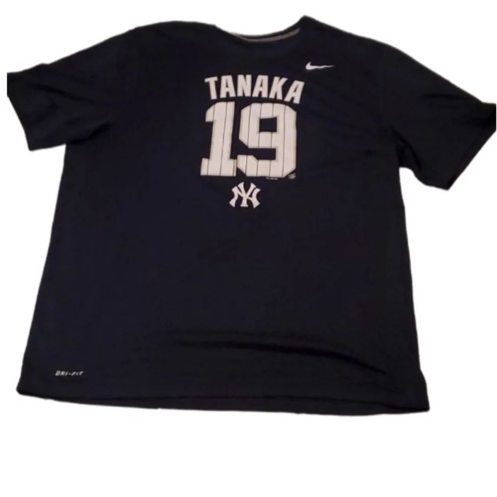 Nike Shirt Tanaka 19 dri-fit navy size xl tshirt mlbpa New York Yankies Baseball
